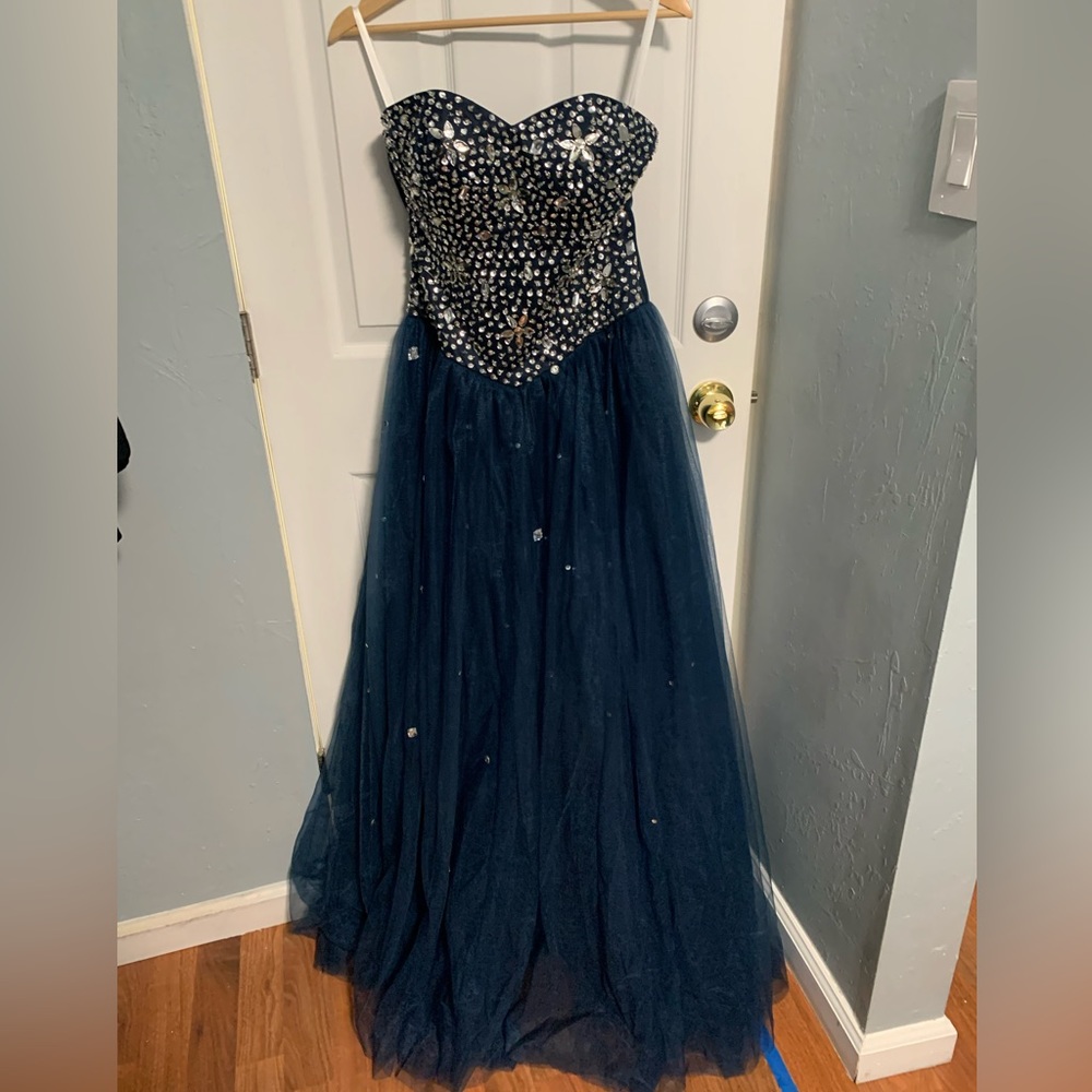 Navy Blue Prom Dress